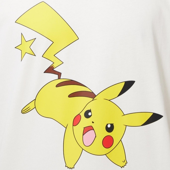 Converse x Pokémon Men's Short Sleeves  Pikachu T-shirt  medium - Picture 4 of 6